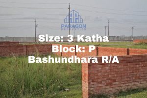 Bashundhara P Block plot sale || 3 Katha Size – Paragon Properties