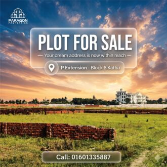 8 Katha plot in Bashundhara R/A P Ext Block – Paragon Properties