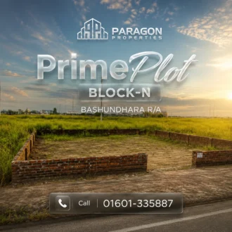 3 Katha plot sale in N Block Bashundhara R/A || Paragon Properties